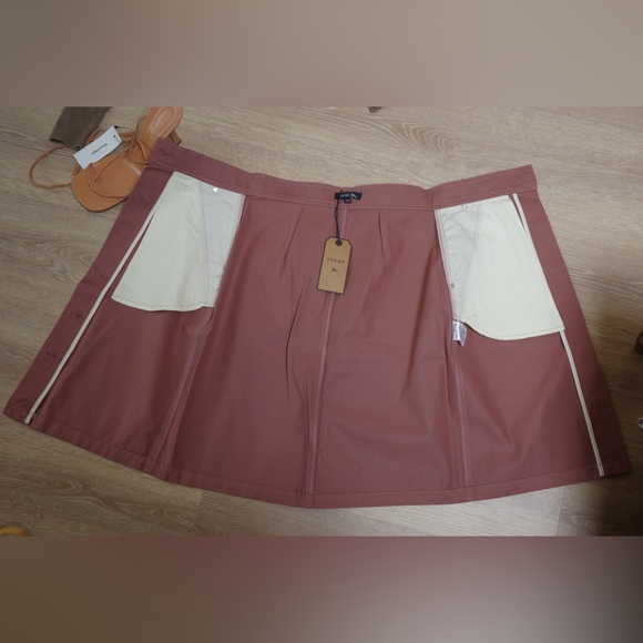 SOEUR Skirt 100% Cotton pink/ peach NWT - Picture 3 of 7